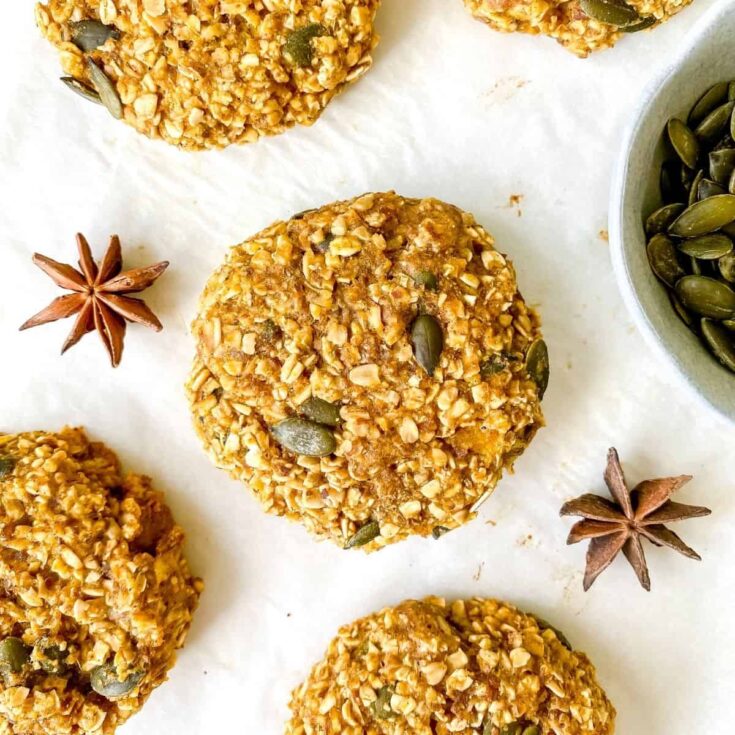 Image for Vegan Pumpkin Spice Oatmeal Cookies