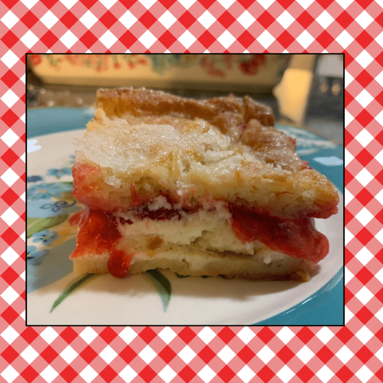 Strawberry Cheesecake Bars with Crescent Rolls
