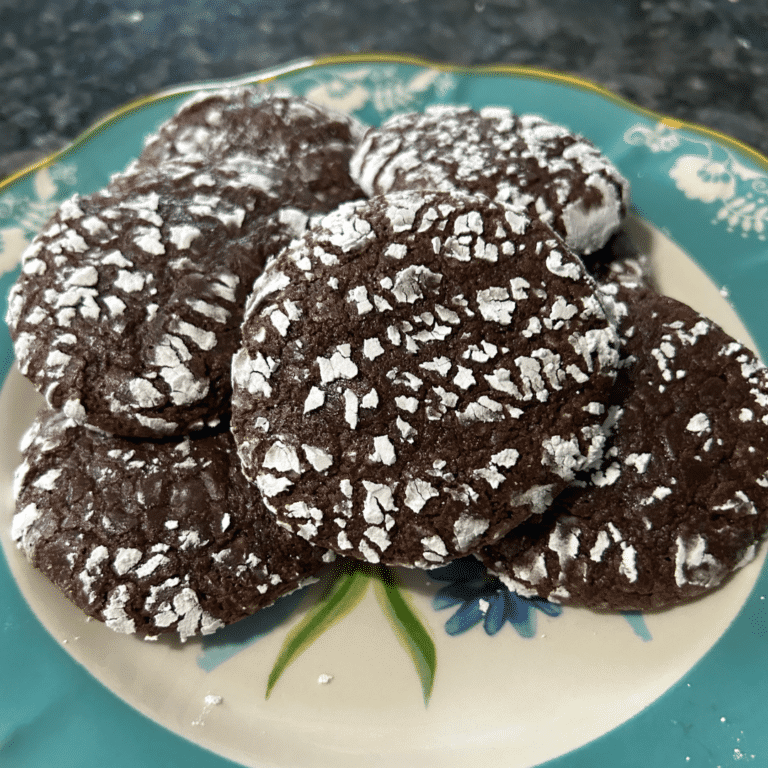 Chocolate Sugar Crinkle Cookies