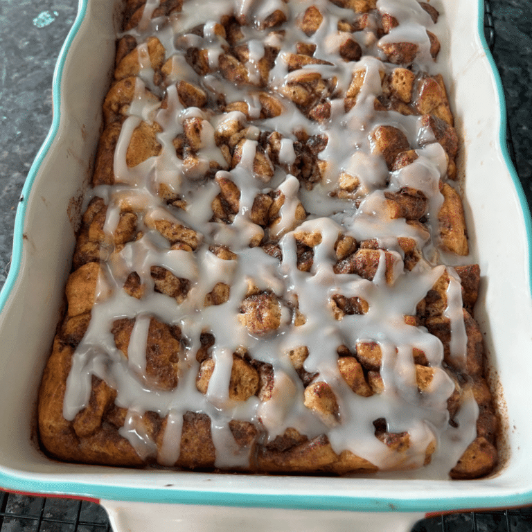 The Ultimate Cinnamon Roll Casserole