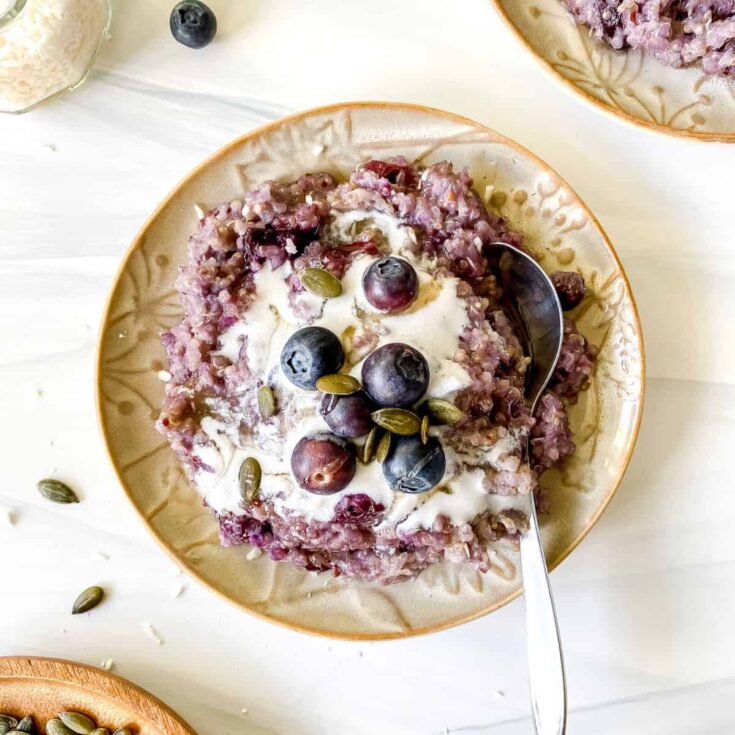 Image for Blueberry Quinoa Breakfast Bake (Vegan, Gluten Free)