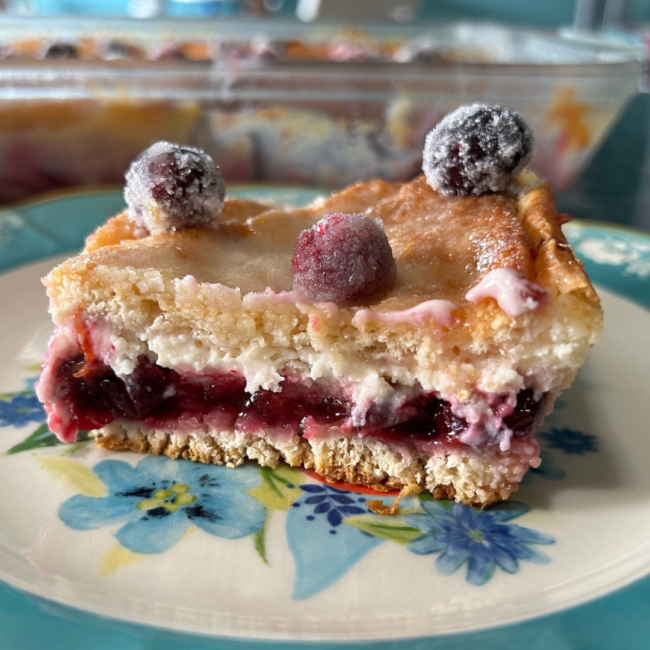 orange cranberry pie