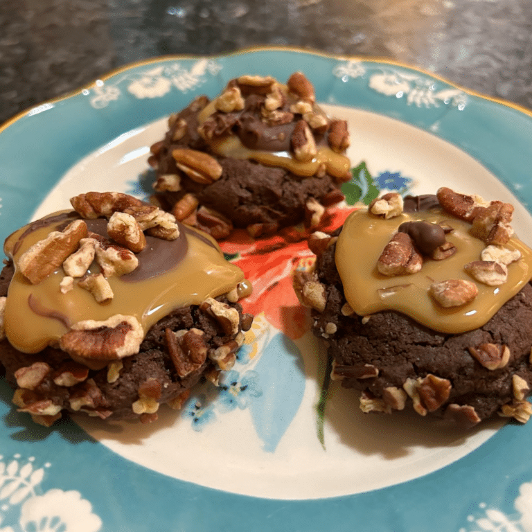 Crumbl Copycat Turtle Cookies
