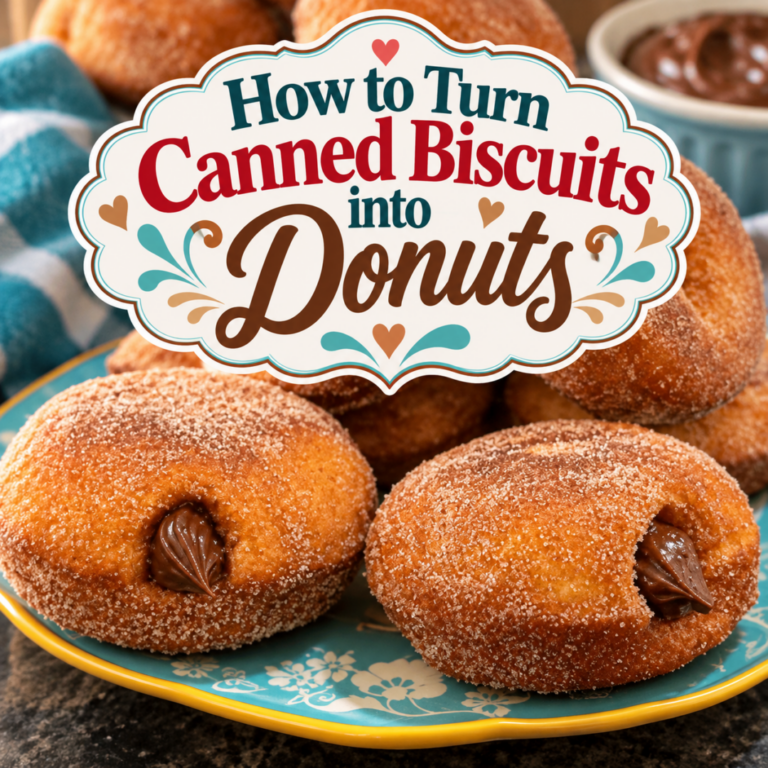 How to Turn Canned Biscuits into Donuts (Easy Homemade Recipe)
