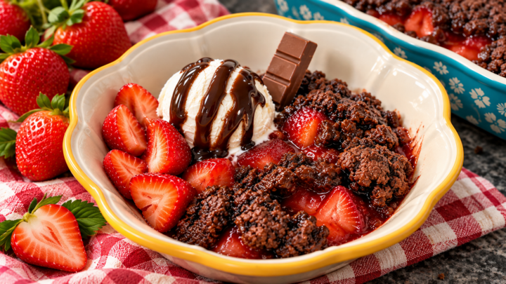 Image for Chocolate Covered Strawberry Dump Cake