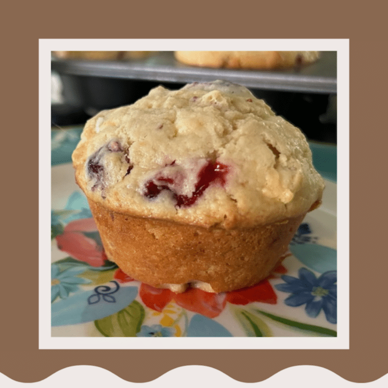 Cranberry White Chocolate Muffins