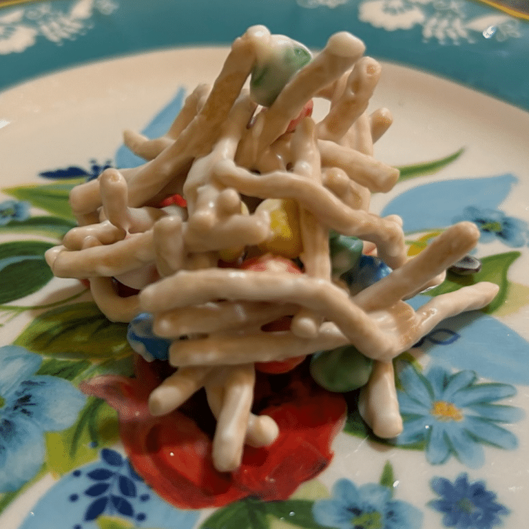 White Chocolate M&M Haystacks