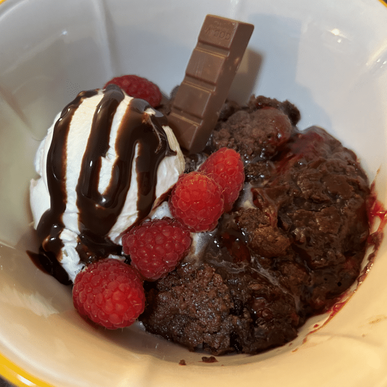 Chocolate Covered Strawberry Dump Cake
