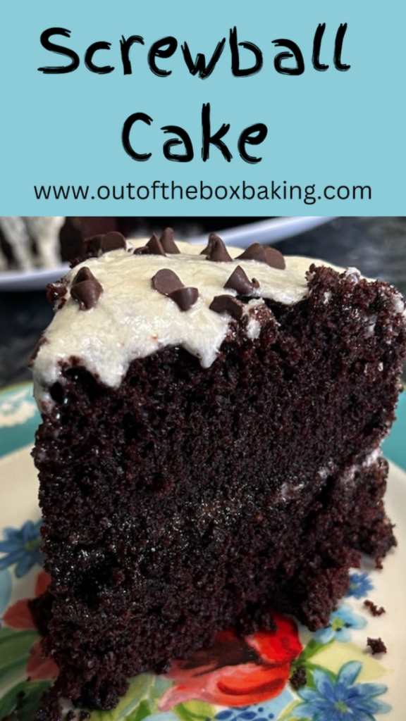 Screwball Cake with Glaze Frosting Out of the Box Baking