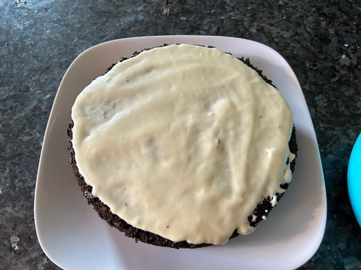 Screwball Cake with Glaze Frosting Out of the Box Baking