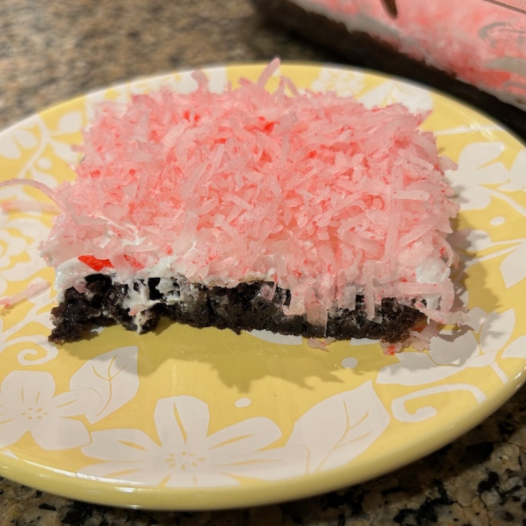 Simple Snowball Brownies