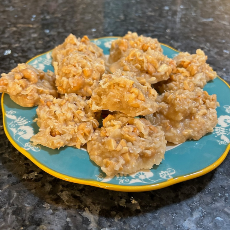 No Bake Coconut Cashew Cookies