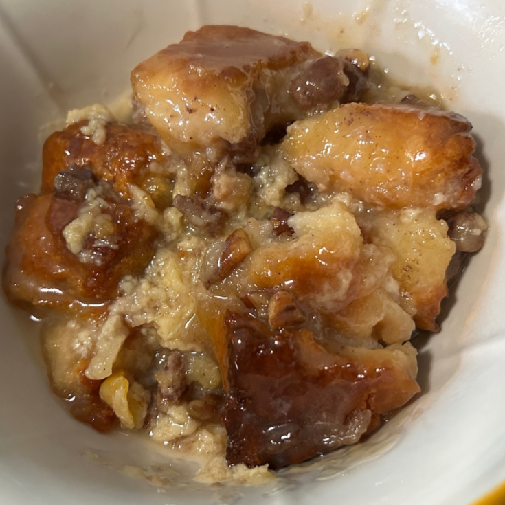 Image for Peach Bread Pudding (Biscuit Bread Pudding with Peaches)