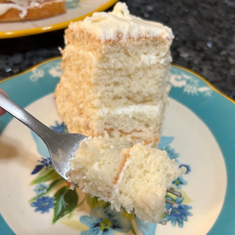 White Almond Sour Cream Cake