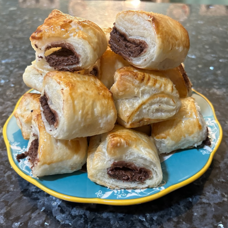 Puff Pastry Nutella Rolls