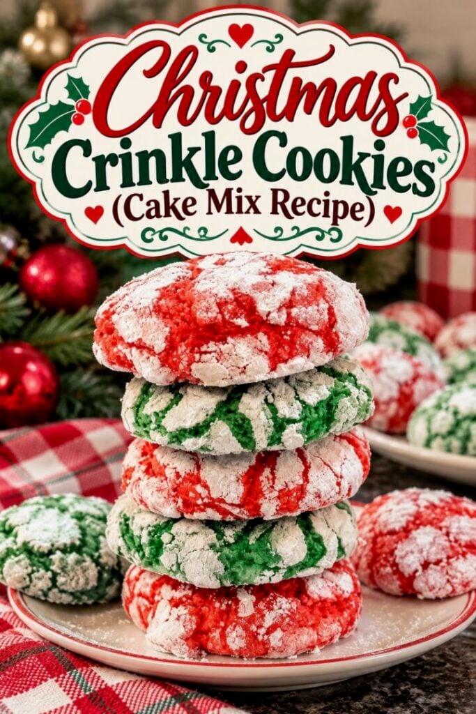christmas crinkle cookies