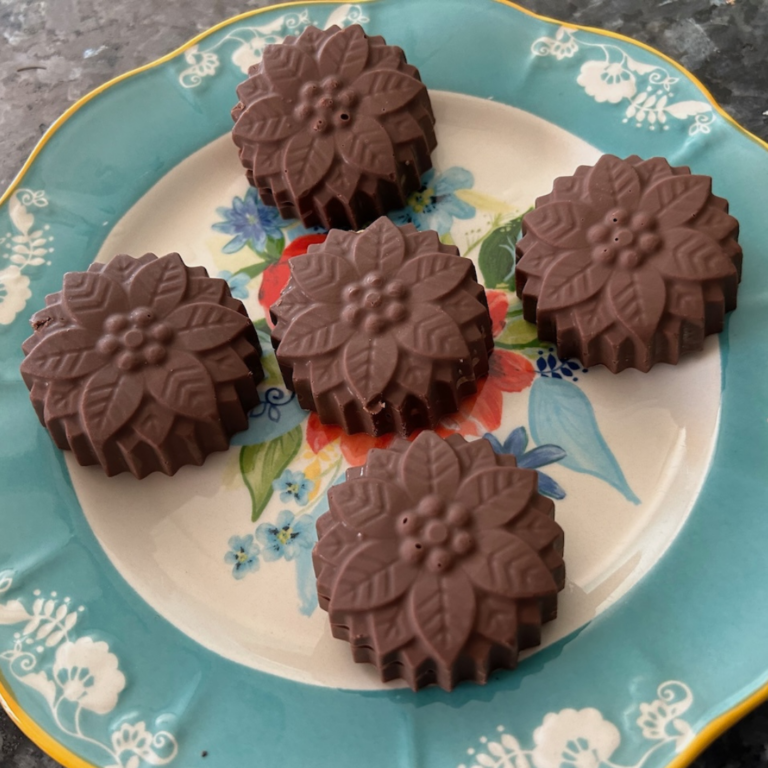 Chocolate Covered Peanut Butter Crackers (in a mold)