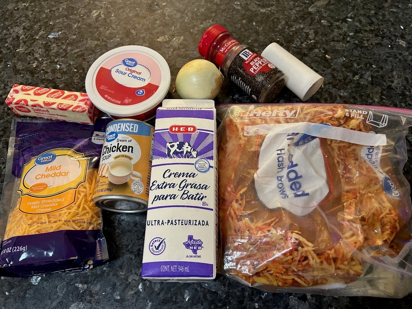 Simple Hash Brown Casserole from Out of the Box Baking