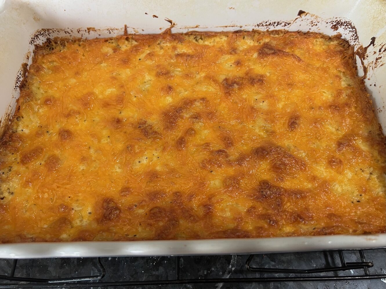 Simple Hash Brown Casserole from Out of the Box Baking
