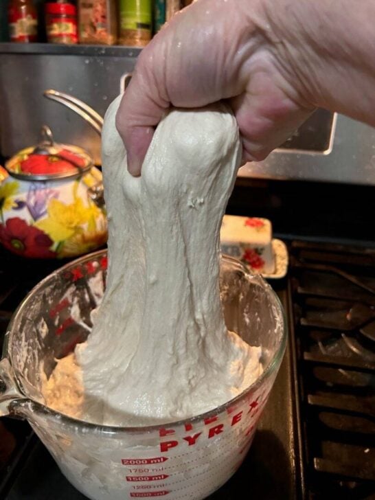 sourdough stretch and folds