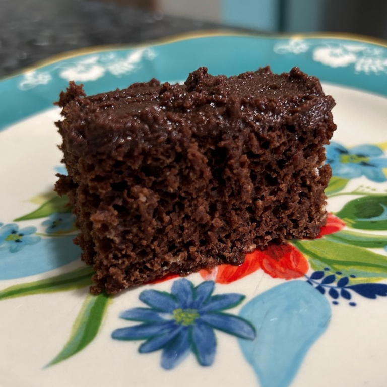 4-Ingredient Chocolate Cake — Simple, Rich & Fudgy