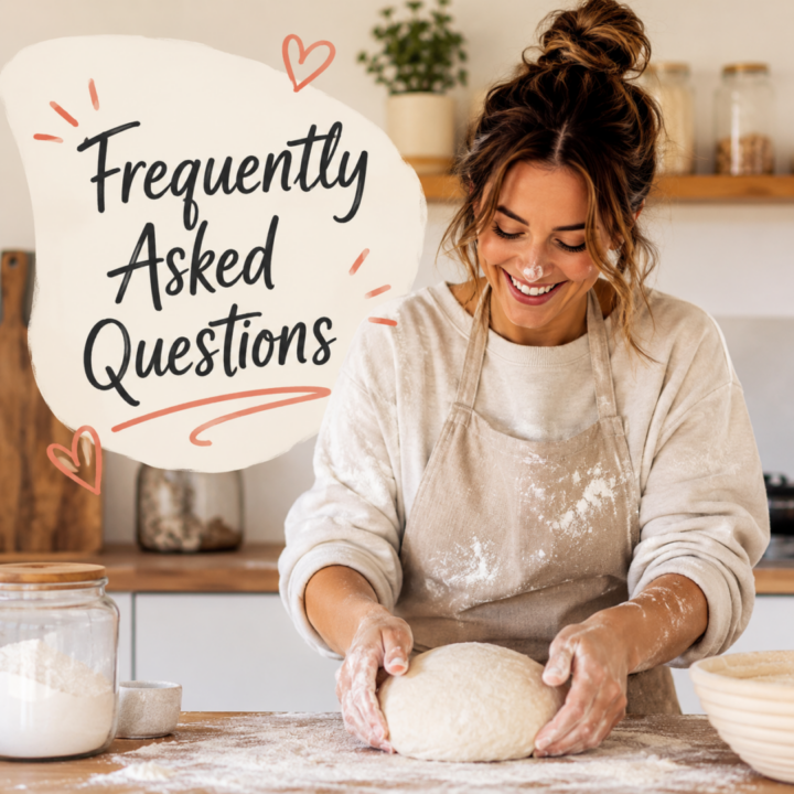woman shaping a loaf of bread