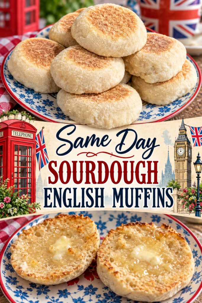sourdough English muffins
