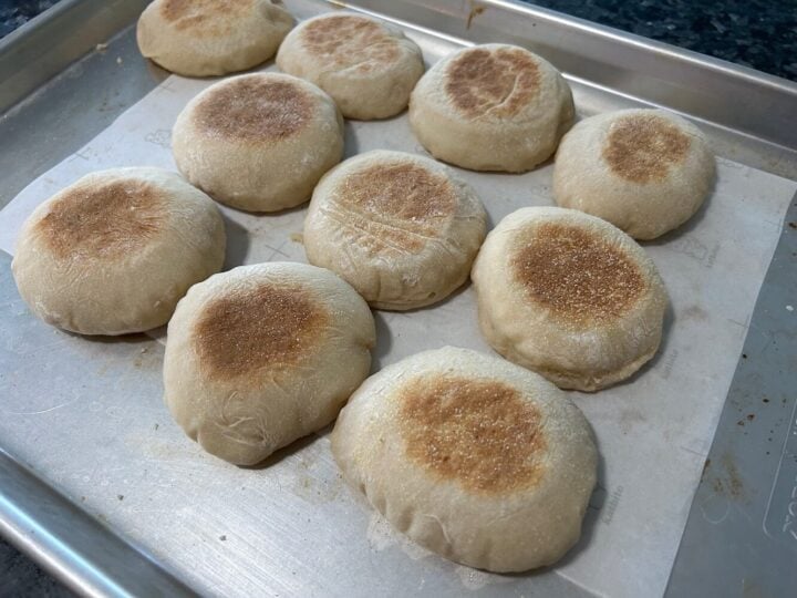 sourdough English muffins