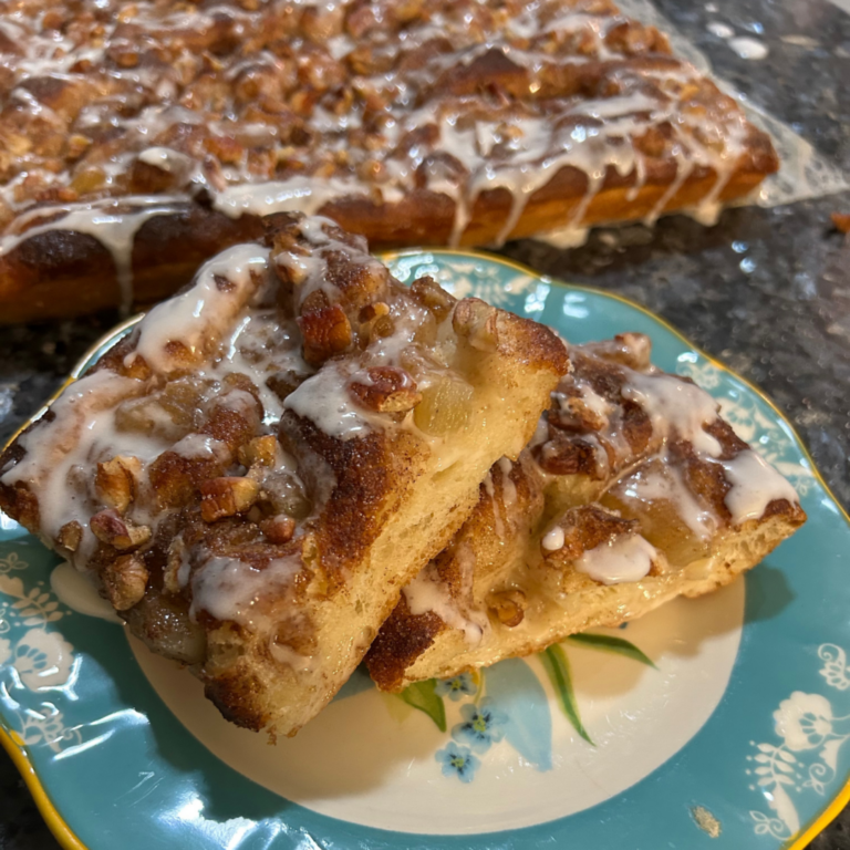 Apple Pie Focaccia (with Sourdough Starter)