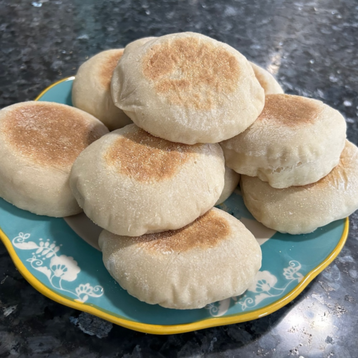 Same Day Sourdough English Muffins