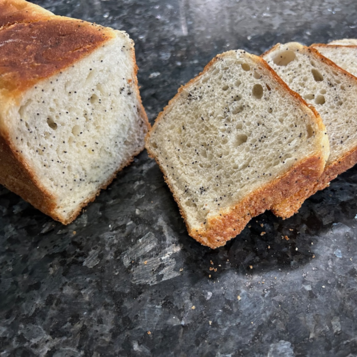 Lemon Poppyseed Sourdough Bread