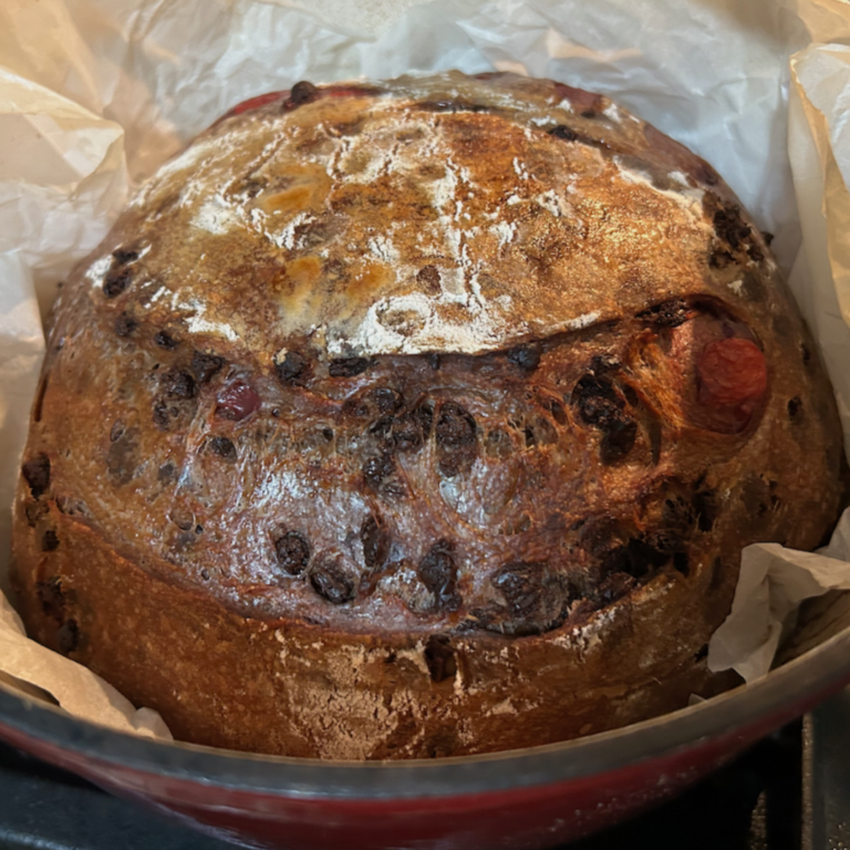 Black Forest Sourdough Bread | Chocolate Cherry Artisan Loaf