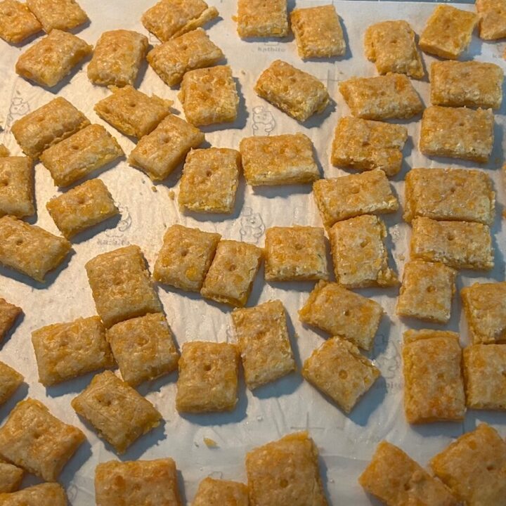 Simple Sourdough Discard Cheez-Its