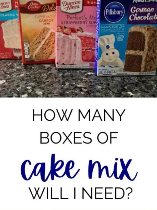 How Many Boxes of Cake Mix Will I Need?