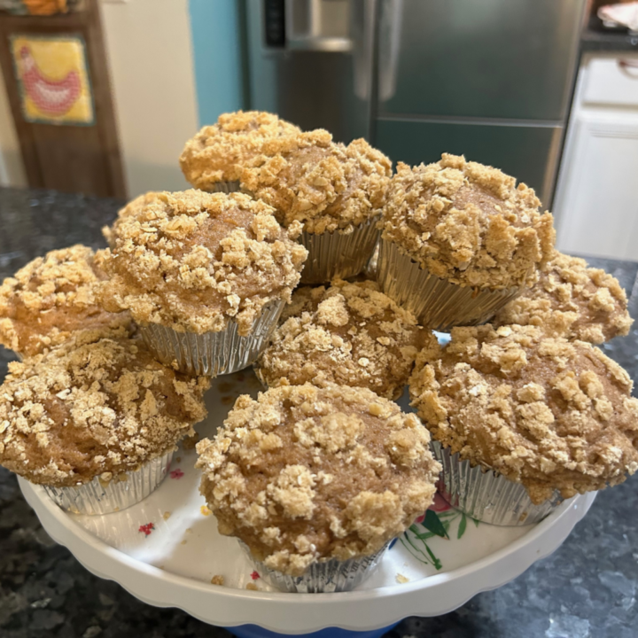 Sweet Potato Muffins with Oat Streusel