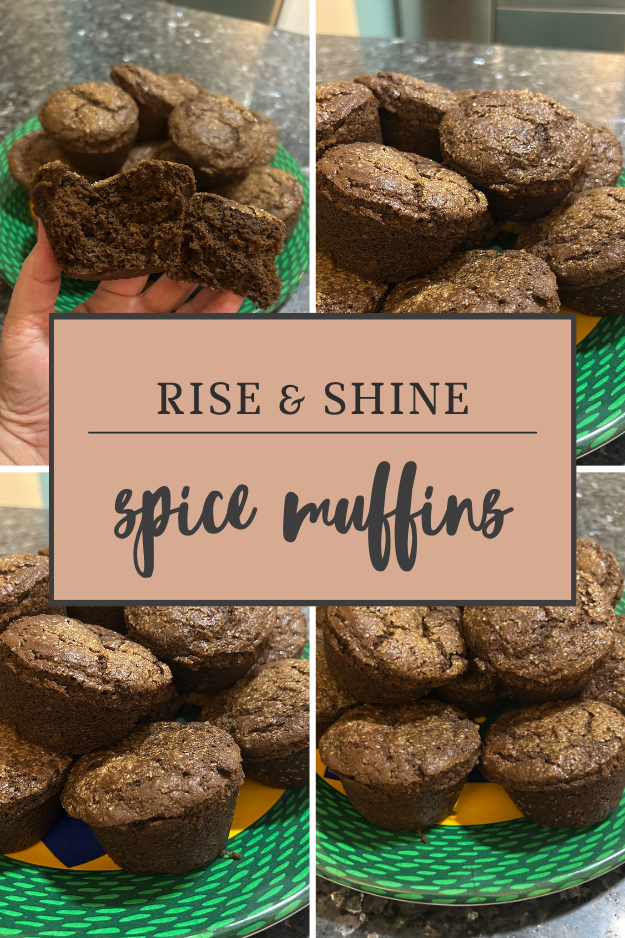 Rise and shine spice (molasses) muffins from Out of the Box Baking