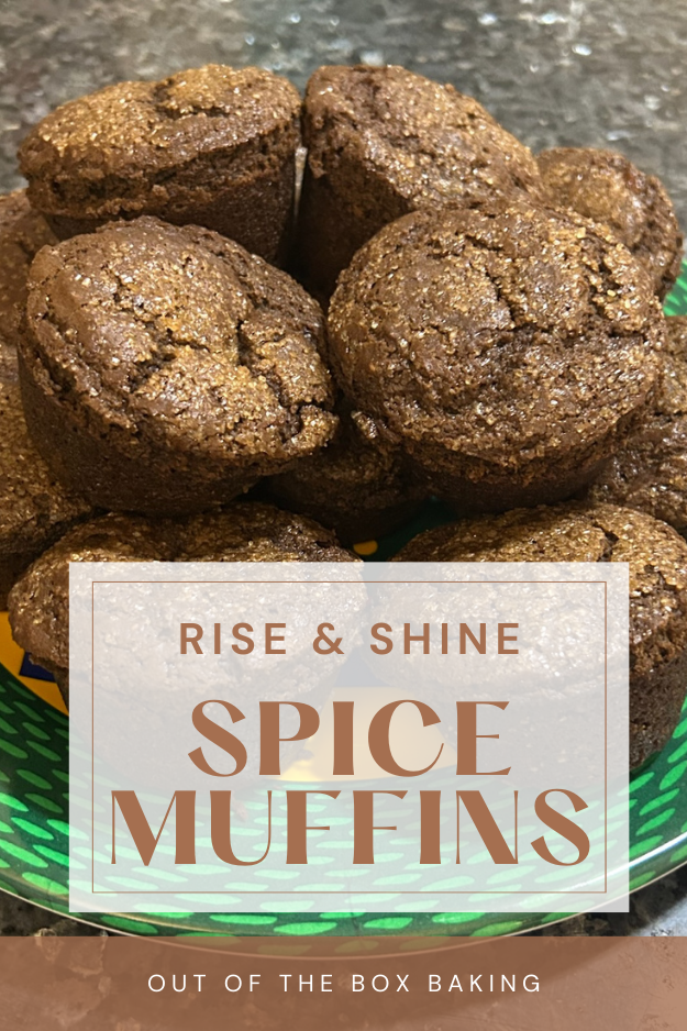 Rise and shine spice (molasses) muffins from Out of the Box Baking
