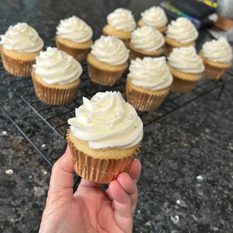 Classic Vanilla Cupcakes (From Scratch)