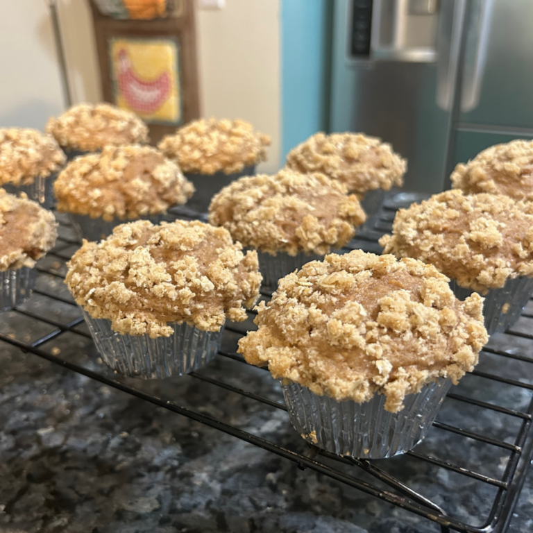Sweet Potato Muffins with Oat Streusel Topping