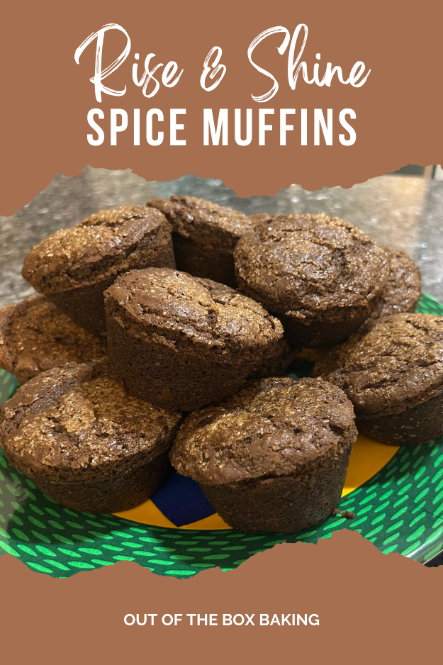 Rise and shine spice (molasses) muffins from Out of the Box Baking