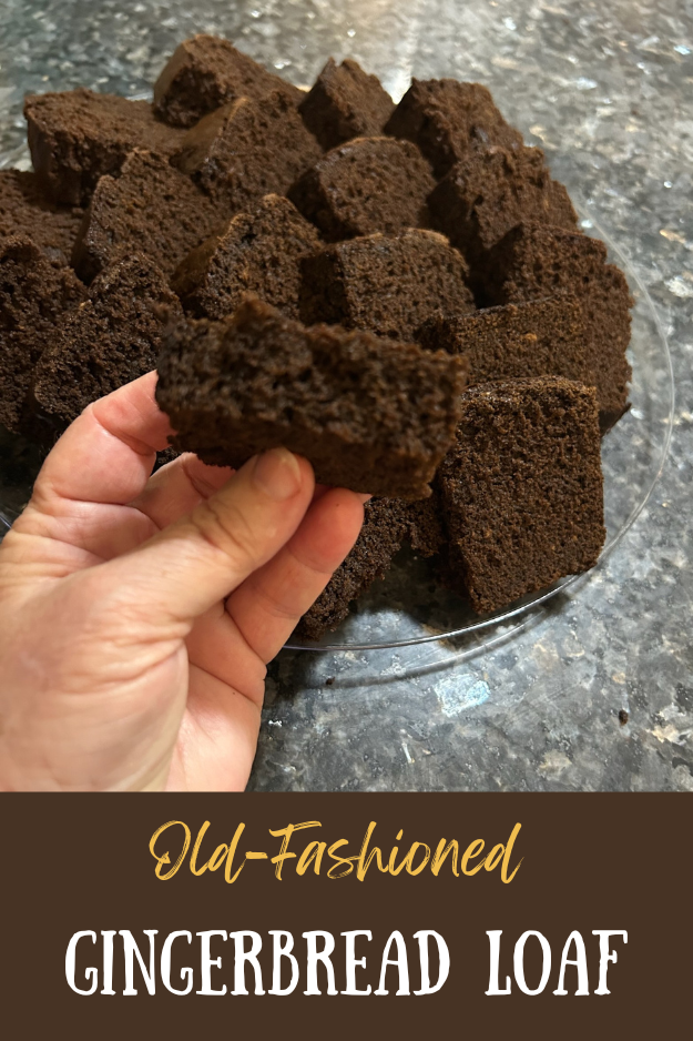 Old-Fashioned Gingerbread loaf pin for pinterest