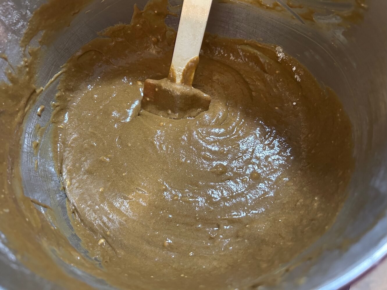 cake batter in bowl