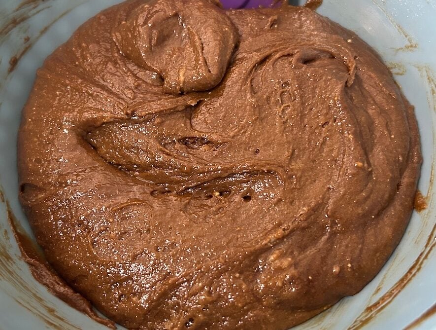 whoopie pie dough, mixed in bowl