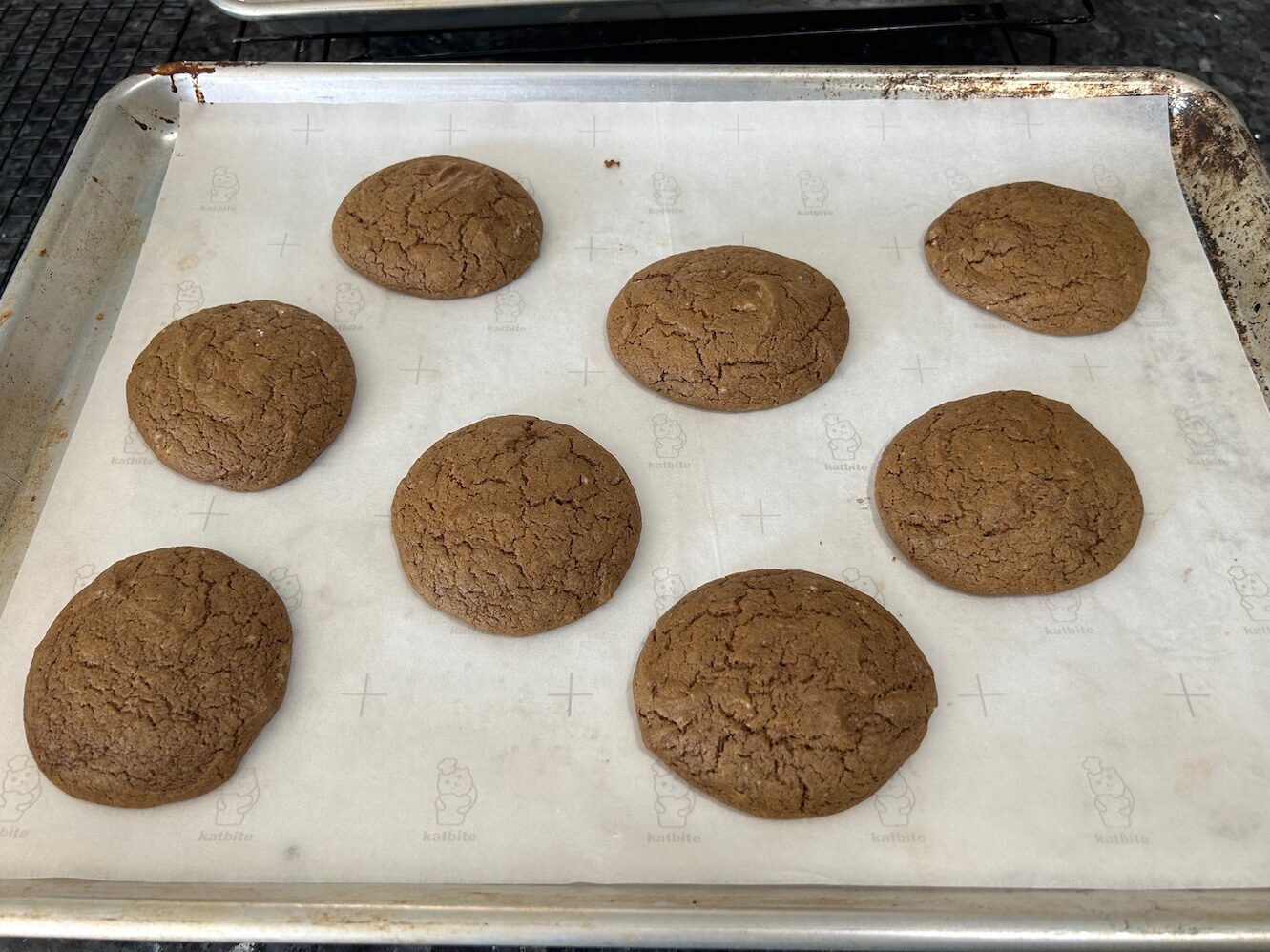 baked gingerbread cookies