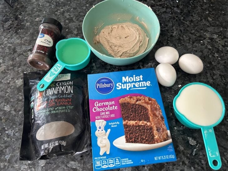 Mexican Hot Chocolate Bundt Cake Ingredients