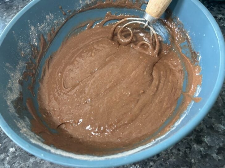 Mexican Hot Chocolate Bundt Cake batter