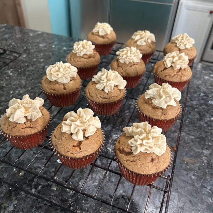 Pumpkin Spice Cupcakes with Coffee Buttercream