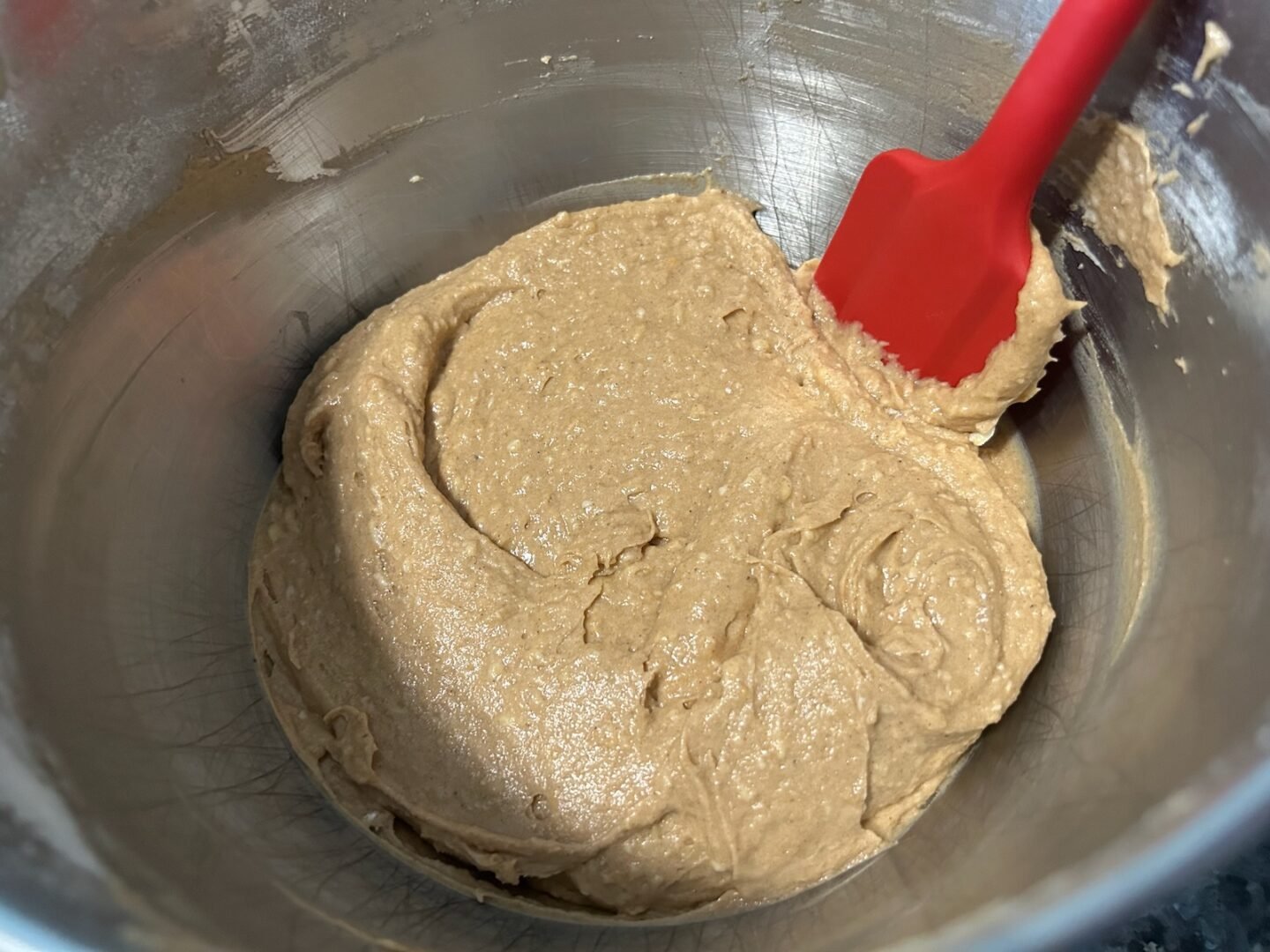 cake batter with cake mix added
