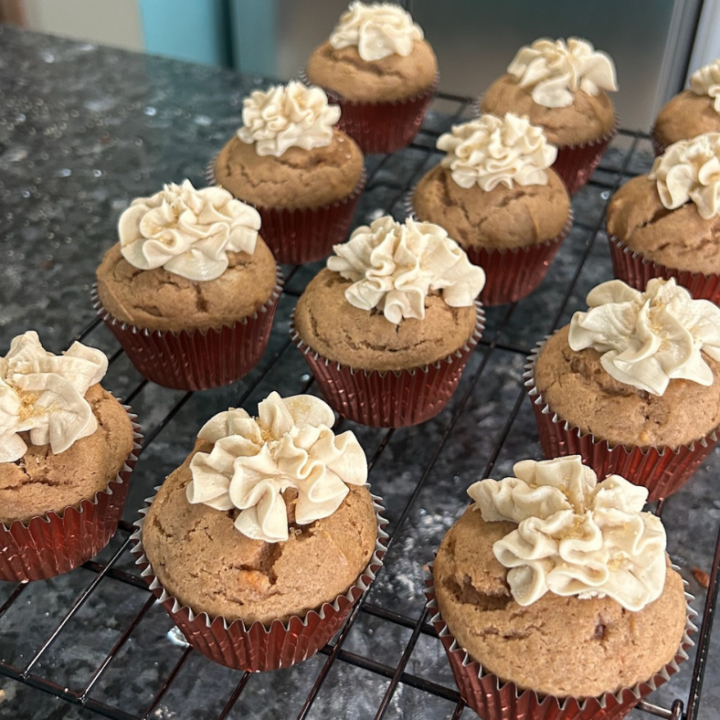 Pumpkin Spice Cupcakes with Coffee Buttercream