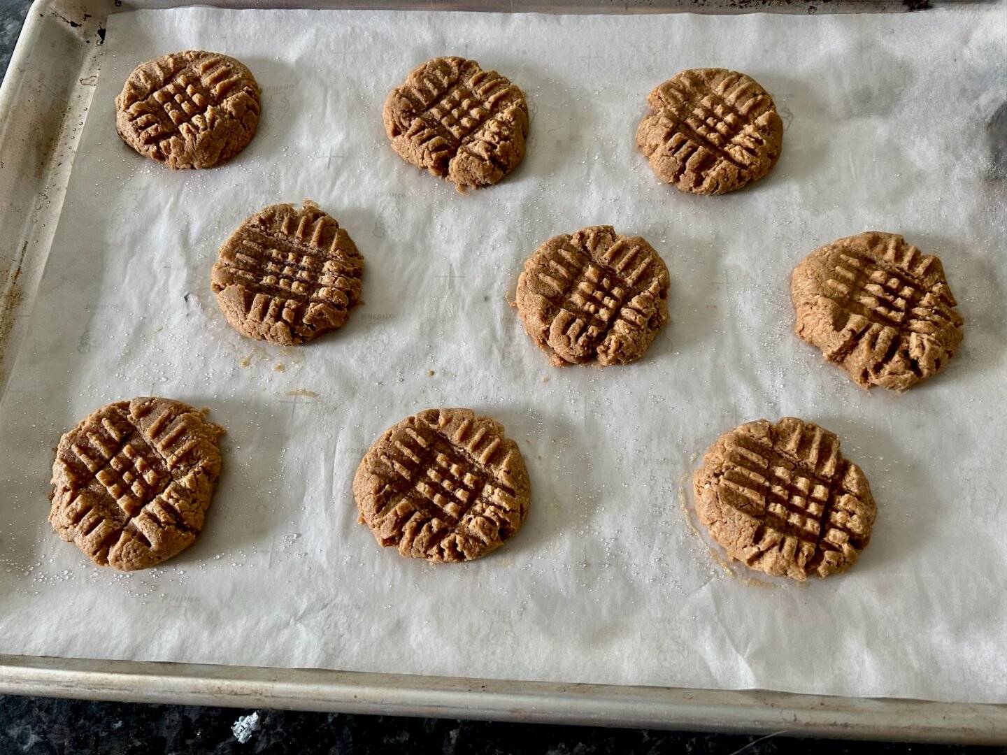 baked peanut butter cookies